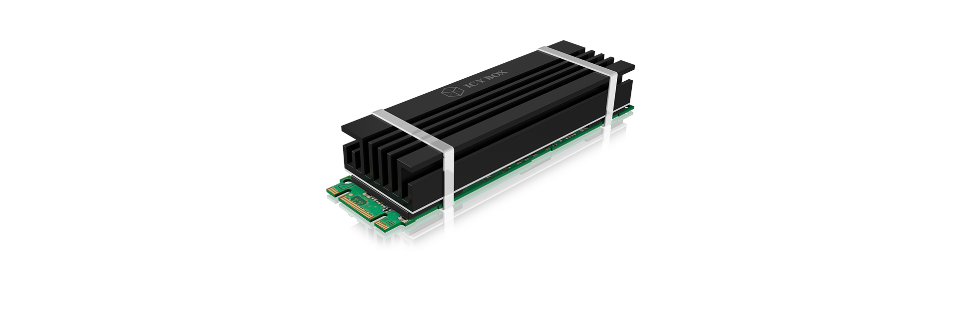ICY BOX IB-M2HS-70 Solid State Drive Kühlkörper Aluminium Schwarz