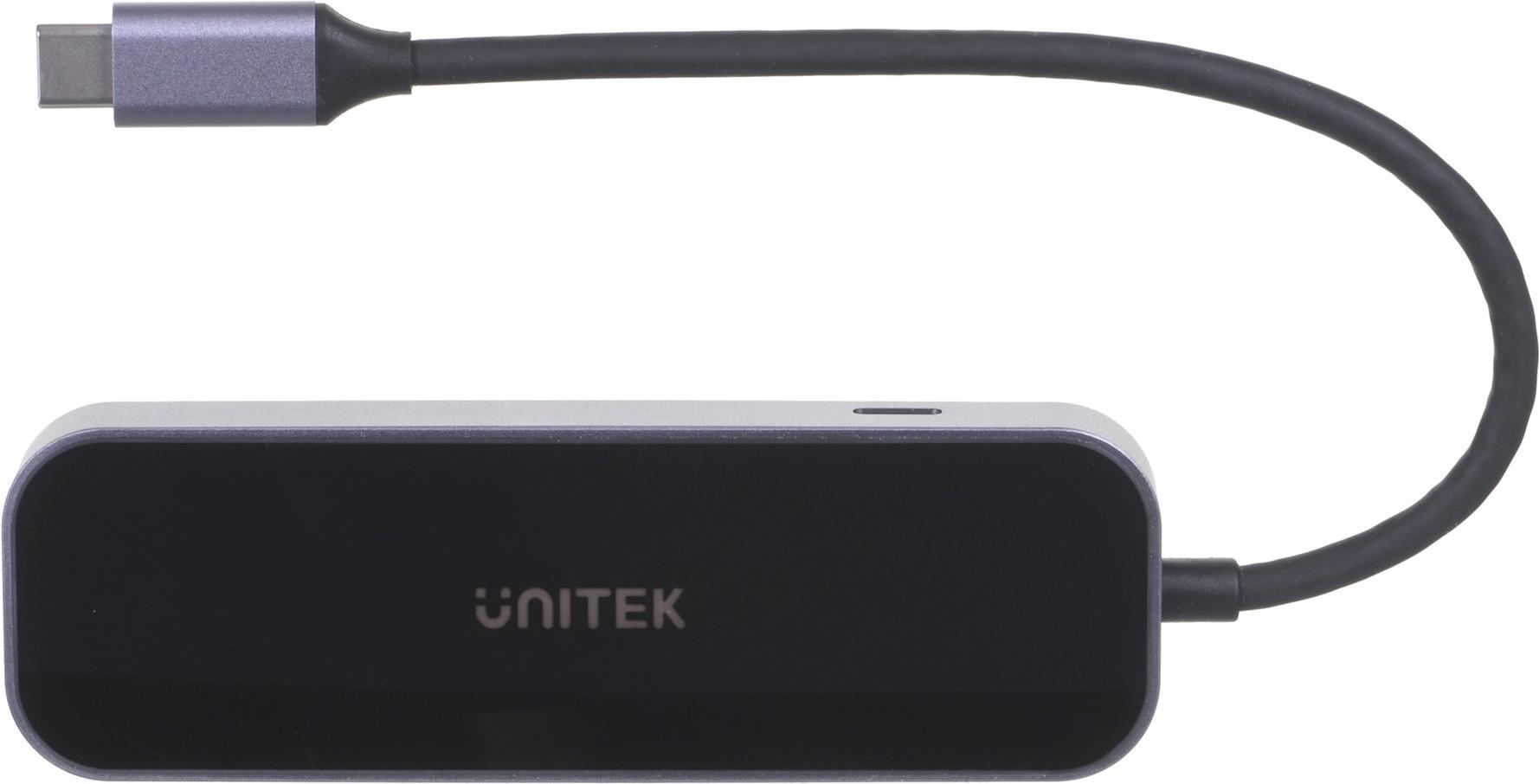 UNITEK HUB USB-C 3.1,RJ-45,3XUSB-A,HDMI,4K,PD100W (D1084A)