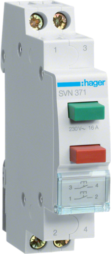 Hager Taster, 2fach 2S SVN371 (SVN371)
