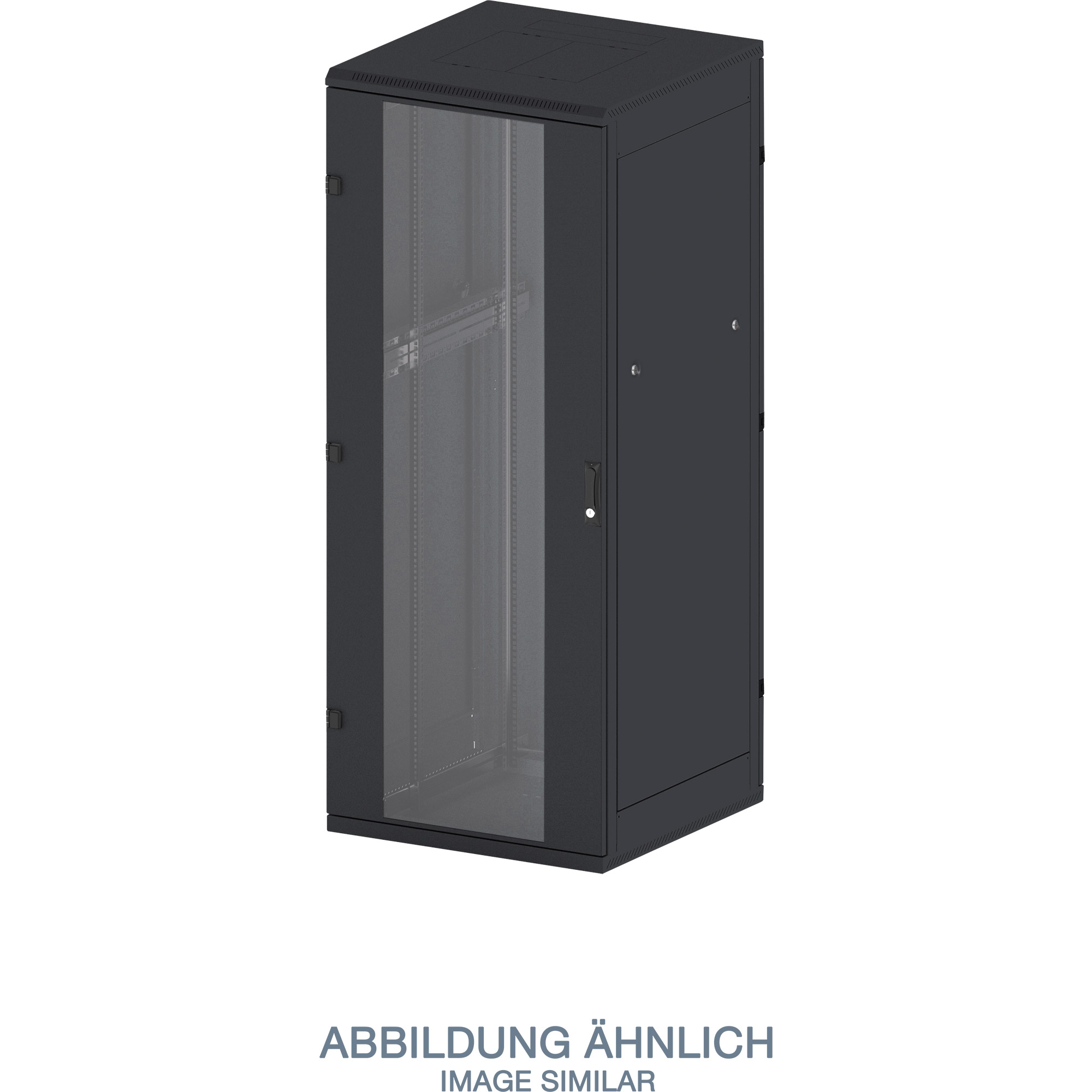 TRITON 19" Netzwerkschrank B600/T 800 Tragfähigkeit bis 800 kg Schwarz