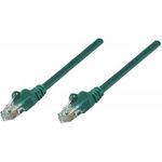 Intellinet Network Patch Cable, Cat5e, 0,25m, Green, CCA, U/UTP, PVC, RJ45, Gold Plated Contacts, Snagless, Booted, Lifetime Warranty, Polybag (737340)