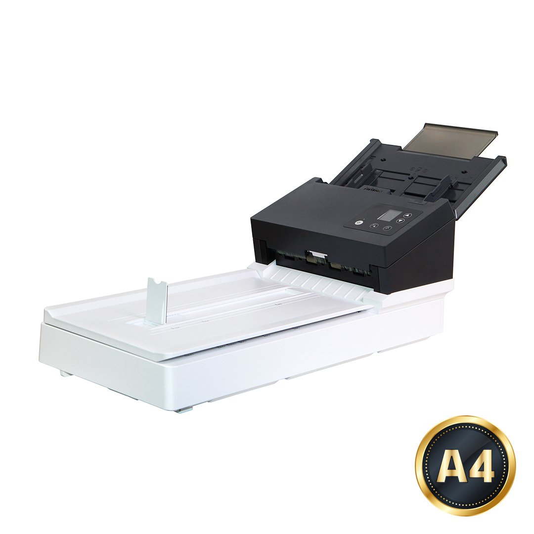 Avision AD380F A4 Flachbett- & ADF-Scanner 1200 x 1200 DPI Weiß