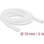Delock Geflechtschlauch selbstschließend 2 m x 19 mm weiß (20700)