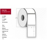 Capture Label 102 x 25mm, Core 25mm, Permanent, Perforated, 2580 labels per roll, 12 rolls per box (CA-800264-105)