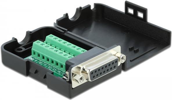 DeLOCK VGA-Adapter DB-15 (W) bis 16 pin terminal block (66569)