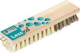 Peggy Perfect Scheuerbürste "LessCO2", Holz natur, 240 mm robuster Holzkörper aus Buchenholz, eckig, Borsten aus - 1 Stück (89728)