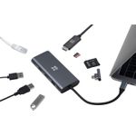 XtremeMac XWH-HUB8-13 Schnittstellen-Hub USB Typ-C 40000 Mbit/s Grau (XWH-HUB8-13)