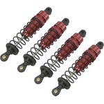 Reely 1:10 Aluminium-Öldruckstoßdämpfer Rot (metallic) mit Federn Schwarz 90 mm 1 St. (RE-7409439)