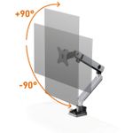 Monitor Halterung SELECT PLUS mit Arm für 1 Monitor, Tischbefestigung (509623)