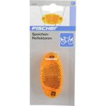 FISCHER Speichenreflektoren-Set 85400 orange StVZO 4 Stück Kunststoff