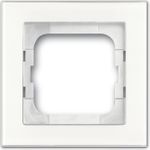 Busch-Jaeger Schalterserien. Produktfarbe: Weiß, Design: Schraubenlos, Markenkompatibilität: Busch-Jaeger. Breite: 91 mm, Höhe: 91 mm, Dicke: 1,1 cm (2CKA001754A4437)