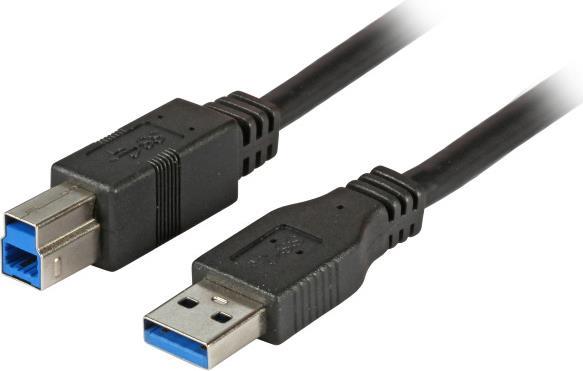 EFB-Elektronik USB3.0 Anschlusskabel A-B, St.-St., 1,0m, schwarz, Premium Hersteller: EFB Elektronik (K5236.1)