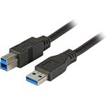 EFB-Elektronik USB3.0 Anschlusskabel A-B, St.-St., 1,0m, schwarz, Premium Hersteller: EFB Elektronik (K5236.1)