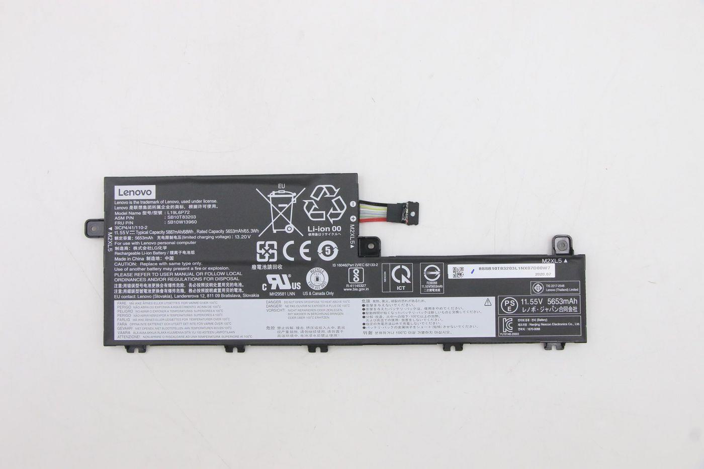 Lenovo Battery Internal 6c 68Wh LiIon LGC (5B10W13960)
