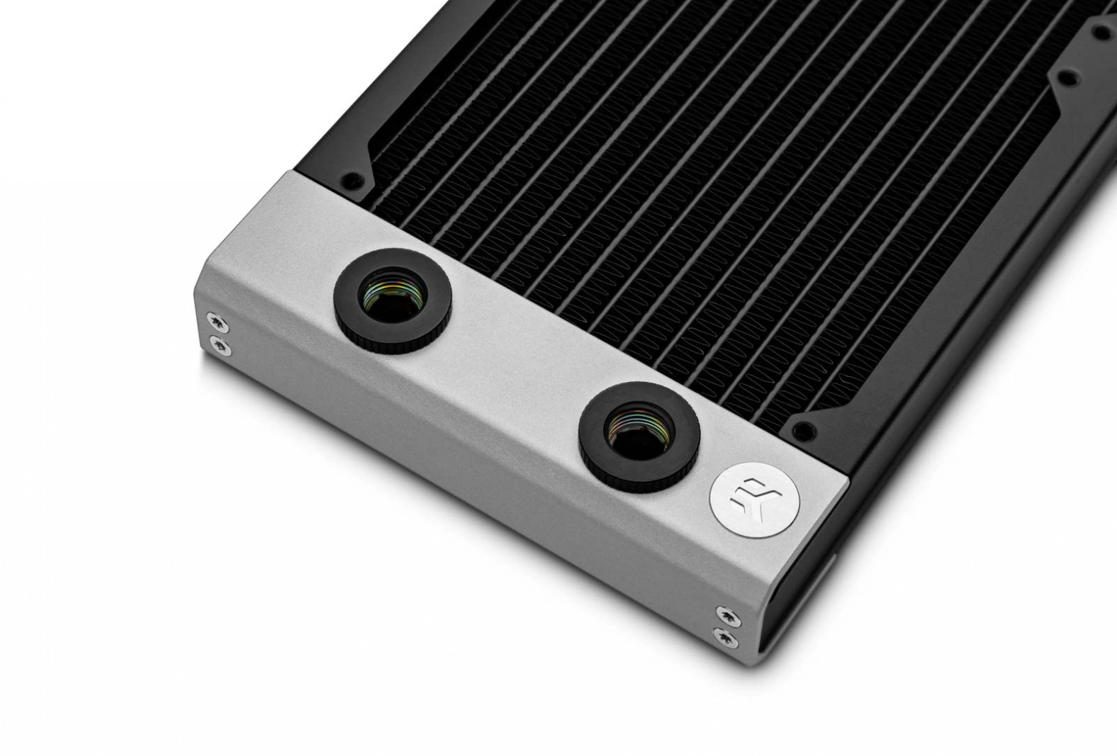 EK Water Blocks EK-Quantum Torque Surface Port Adapter 1/4" Messing Schwarz