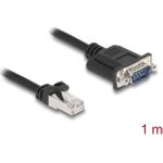 Delock CAN Bus Kabel RJ45 Stecker zu D-Sub 9 Pin Stecker mit Muttern Cat.5e STP 1 m (64351)