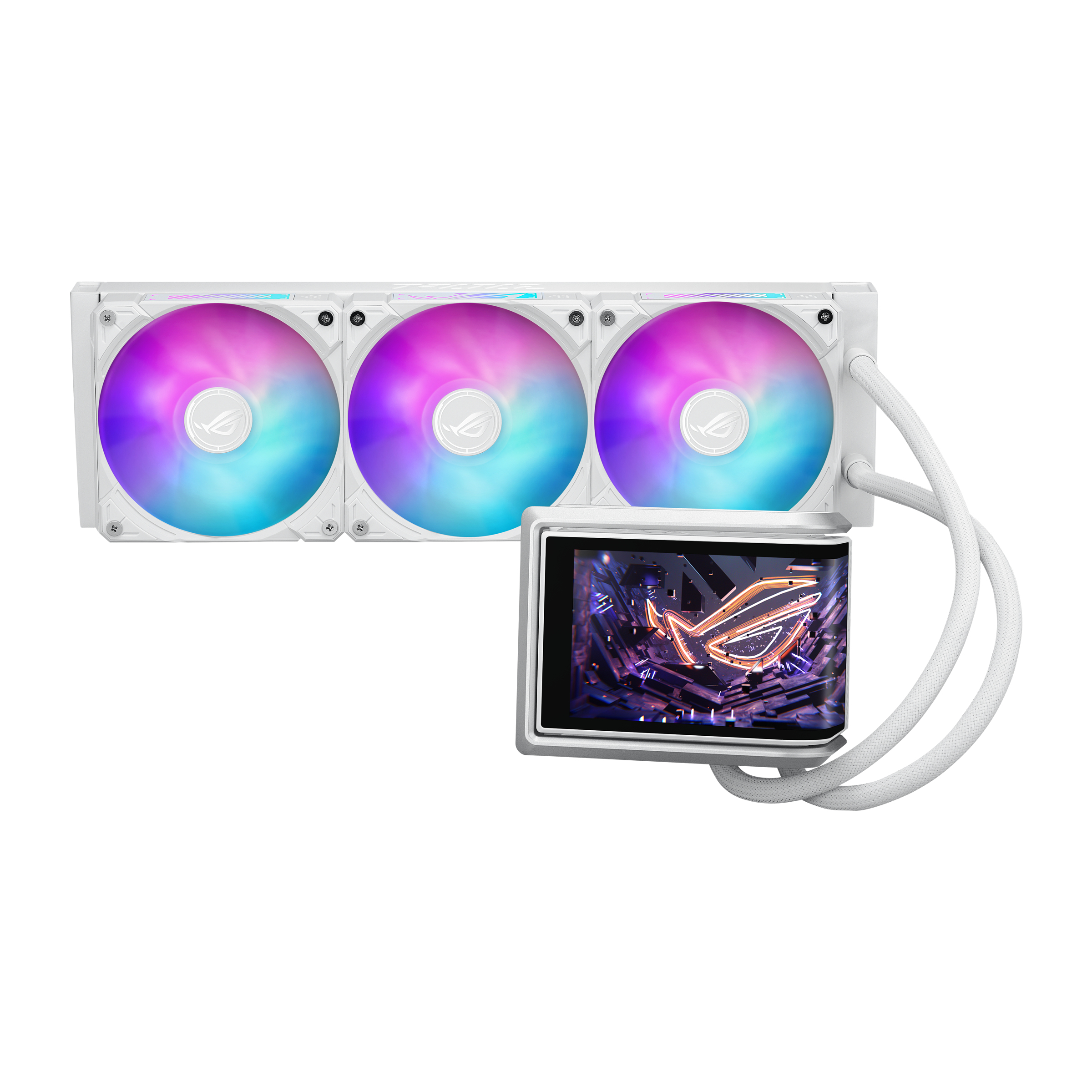 ASUS ROG RYUO IV 360 ARGB 6,67" AMOLED All-in-One CPU-Flüssigkeitskühler Weiß
