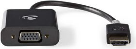 Nedis CCBW34900AT02. Kabellänge: 0,2 m, Anschluss 1: VGA (D-Sub), Anschluss 2: HDMI Typ A (Standard). Kabeldiameter: 6 mm (CCBW34900AT02)