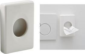 HYGOSTAR Hygienebeutelspender, Kunststoff, weiß wiederbefüllbar mit Hygienebeutel 32287, - 1 Stück (88845)