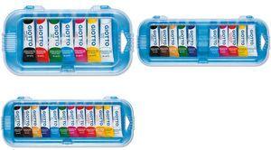 GIOTTO Gouachefarbe Extra Fine, 12er Box 12 Aluminiumtuben à 10 ml, - 1 Stück (F30180000)