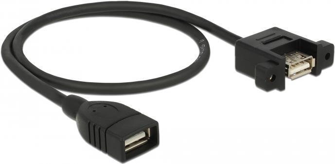 DeLOCK USB-Kabel USB (W) bis USB (W) Paneel montierbar (85459)