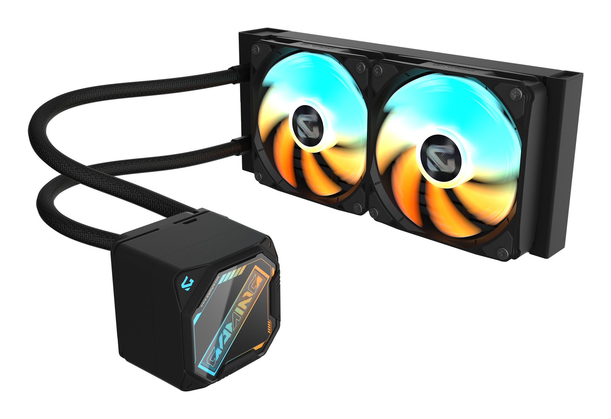Gigabyte GAMING 240 CPU-Wasserkühlung 240mm 2x 120mm ARGB-Lüfter Schwarz