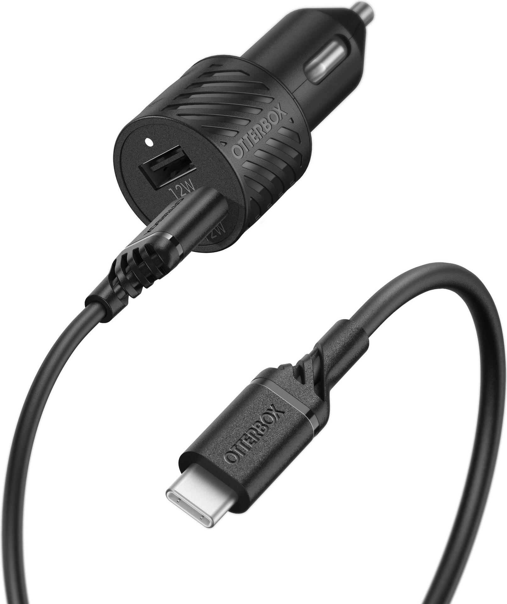 OtterBox Auto,KFZ Premium Ladegerät 30W USB-C + USB-A inkl. 1m USB-C Kabel (78-52699)