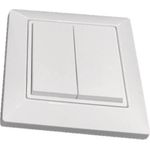 Casambi Wandschalter weiss 2fach 808924 4-Kanal, batterielos quadratisch Wippe 1 (808924)
