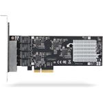 StarTech.com 4-Port 2.5Gbps NBASE-T PCIe Network Card, Intel I225-V Chip, Quad Port Computer Network Card, Multi-Gigabit NIC, PCI Express Server LAN Card, Desktop Ethernet Interface Card, PCI Express 2.0  (PR42GI-NETWORK-CARD)