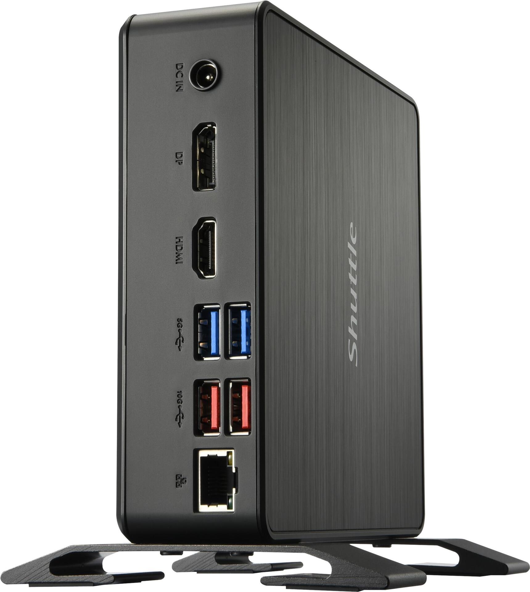 Shuttle XPC nano NC40U - Mini-PC Barebone - Intel Celeron 7305 - Schwarz
