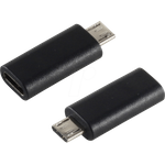 shiverpeaks BS14-05019 Kabeladapter USB Micro-B USB Typ-C Schwarz (BS14-05019)