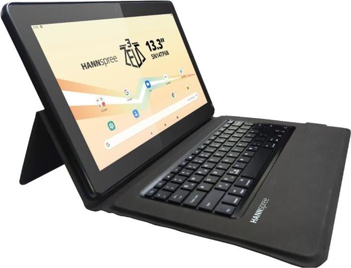 Hannspree Kabellose Tastatur-Hülle mit faltbaren Standfuß für das HANNspree PAD 13.3’’ Zeus & Zeus 2 (80-PM000001G02K)