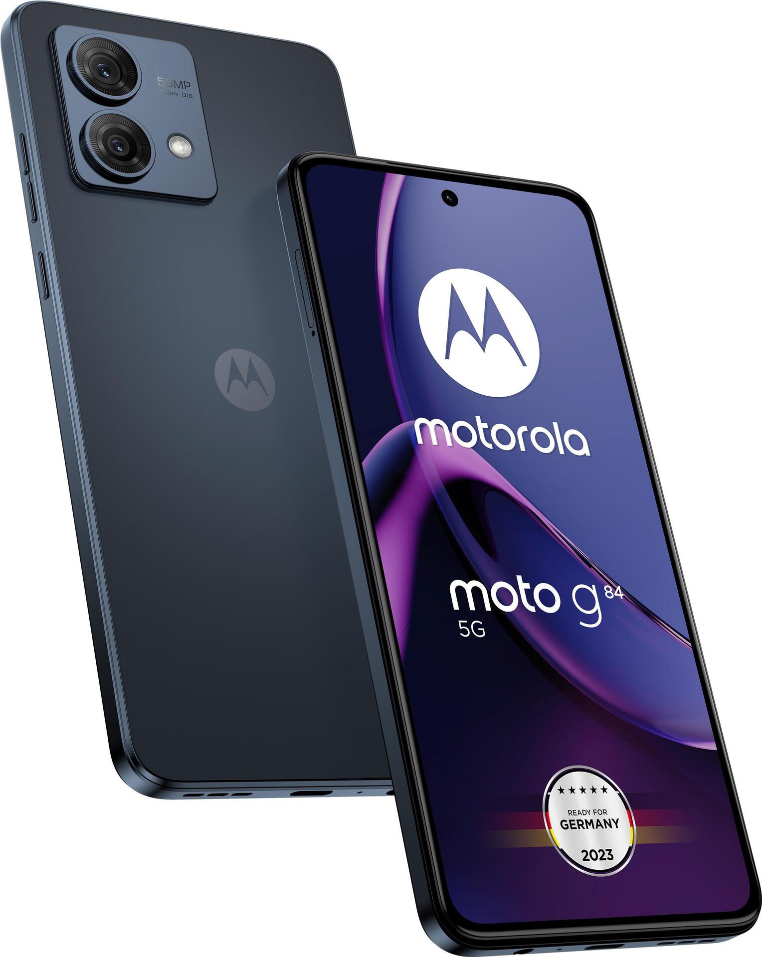 Motorola Moto G PAYM0003SE Smartphone 16,6 cm (6.55") Dual-SIM Android 13 5G USB Typ-C 12 GB 256 GB 5000 mAh Blau (PAYM0003SE)