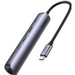 UGREEN 5-in-1-USB-C-Hub 5 Port USB-Kombi-Hub Schwarz, Aluminium (10919)