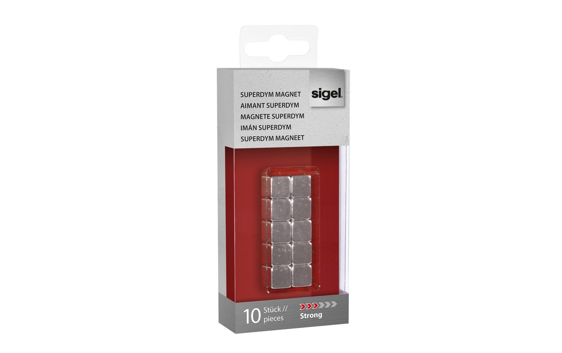 Sigel BA193 Neodym-Magnete 10 mm Silber