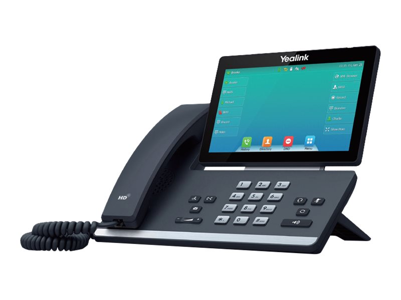 Yealink SIP-T57W VoIP-Telefon 7" Touchscreen WLAN Bluetooth PoE Classic Gray