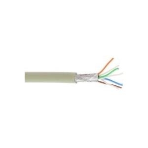 InLine® Patchkabel Cat.6A, S/FTP (PiMf), halogenfrei, 500MHz, grau, 100m (76899)