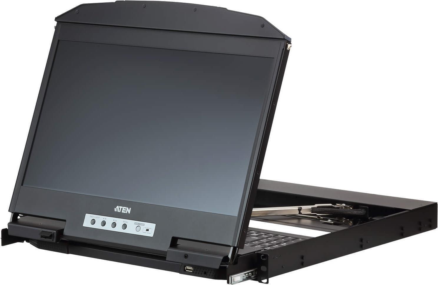 ATEN CL3800NW Konsolenregal 47 cm (18.5" ) 1920 x 1080 Pixel Metall - Kunststoff Schwarz (CL3800NW-ATA-2X-K06/GG)