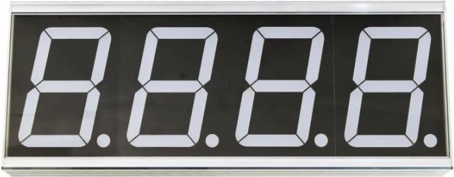 ALLNET ALL-POE-CNT-1 Digital wall clock Rechteck Grau Wanduhr (ALL-PoE-CNT-1)