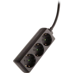 as - Schwabe 13912 Steckdosenleiste ohne Schalter Schwarz Schutzkontakt (13912)