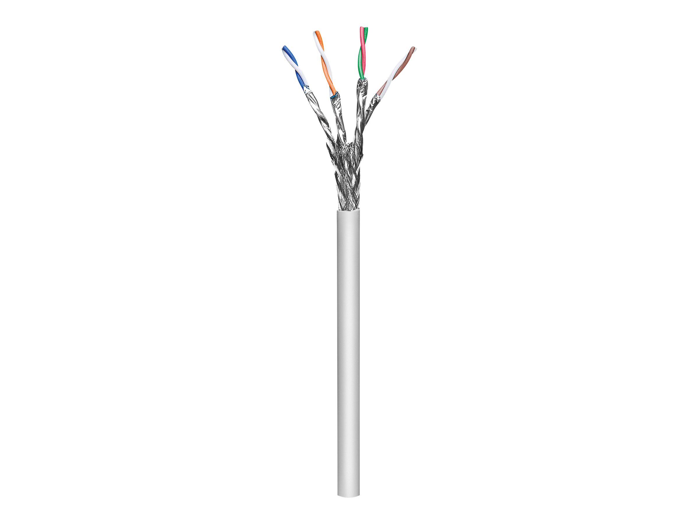 goobay CAT 6a Netzwerkkabel S/FTP PiMF 305 m Grau