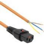 ACT 3.0m C13 female - Open end Orange 3 m C13-Koppler (AK5083)