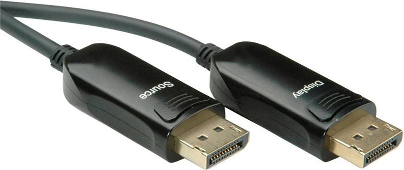 ROLINE Roline DisplayPort 1.4 Kabel AOC 20 m Schwarz
