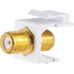 S/CONN maximum connectivity 10x Netzwerk Adapter-Keystone Verbinder F-Buchse, vergoldet (08-10070-10)