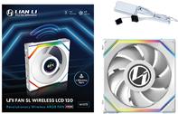 Lian Li UNI FAN SL Wireless LCD Lüfter ARGB PWM - 120 mm weiß (12SLLCD1W1W)