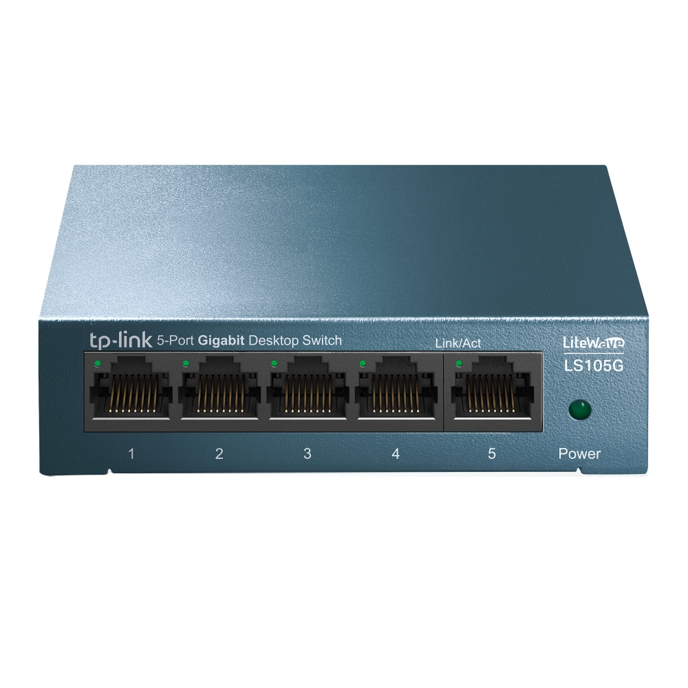 TP-Link LiteWave LS105G 5-Port Gigabit Switch Blau