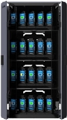 ZEBRA FLAT PACKED VERSION OF MIDI 3 SHELF (CS-CAB-3-FLTPK-B-EME)