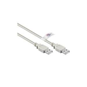 Wentronic Goobay USB 2.0 Hi-Speed Kabel mit USB Zertifikat, Grau, 5 m - geeignet für Geräte mit USB Anschluss (50798)