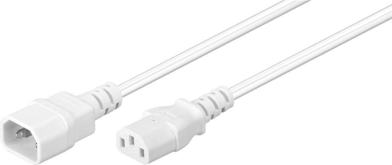 Microconnect PE040610W Stromkabel Weiß 1 m C14-Koppler C13-Koppler (PE040610W)