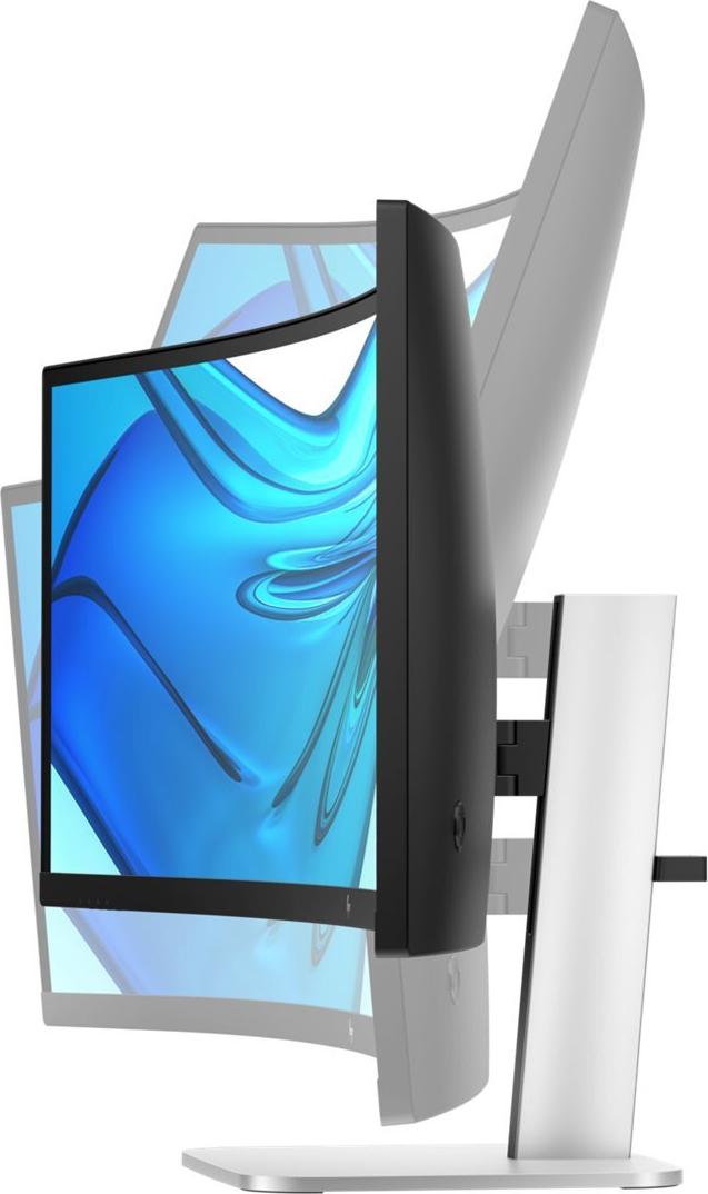 HP Series 5 Pro 549pm 49" DQHD Curved Conferencing Monitor 165 Hz Schwarz Silber